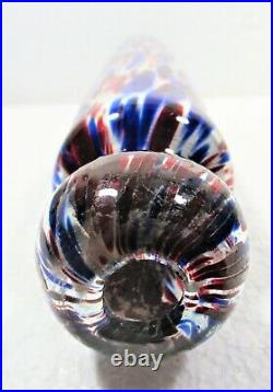 Scarce Hand Blown 19th C. Glass Whimsy Spatterware Kitchen Rolling Pin Nm