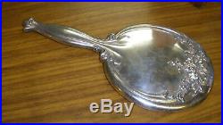 Sterling silver hand mirror victorian use or scrap 366 grams by webster big 925