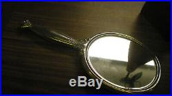 Sterling silver hand mirror victorian use or scrap 366 grams by webster big 925