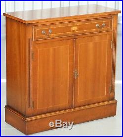 Stunning Hand Made In England Solid Mahogany Sideboard Bookcase With Drawer