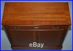 Stunning Hand Made In England Solid Mahogany Sideboard Bookcase With Drawer