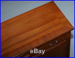 Stunning Hand Made In England Solid Mahogany Sideboard Bookcase With Drawer