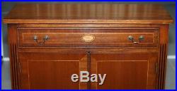 Stunning Hand Made In England Solid Mahogany Sideboard Bookcase With Drawer