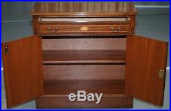 Stunning Hand Made In England Solid Mahogany Sideboard Bookcase With Drawer