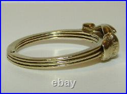 Superb, Antique Victorian 9 Ct Gold Fede Gimmel, Hand Over A Diamond Heart Ring