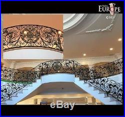 The Best Hand Made Wrought Iron Victorian Style Estate Staircase Railing Rk1