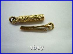 Tiniest Antique Georgian Victorian 18ct Gold Hand Engraved Clasp Excellent Cond