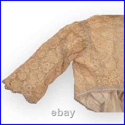 True Victorian Hand Made Battenburg Lace Jacket Antique Ivory Vintage 19th C