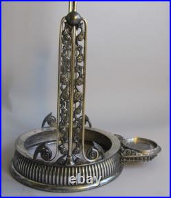 Unique Antique VICTORIAN Hand-Hammered Silverplate Water Tipping Urn, circa 1880