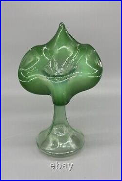 Uranium Jack In The Pulpit Vase JIP Vaseline With Antique Victorian