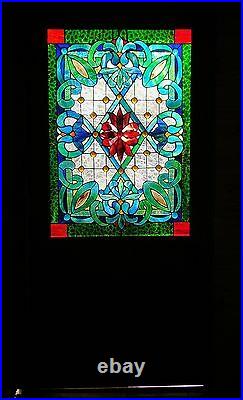 VICTORIAN HERITAGE STAINED GLASS LEADLIGHT FRONT DOOR / WINDOW Hand Crafted