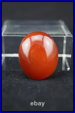 VICTORIAN INTAGLIO HAND CARVED CARNELIAN UNMOUNTED ITALIAN CAMEO 25mm MONOGR. TA