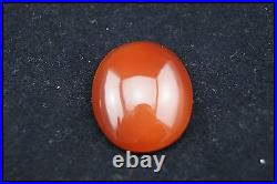 VICTORIAN INTAGLIO HAND CARVED CARNELIAN UNMOUNTED ITALIAN CAMEO 25mm MONOGR. TA