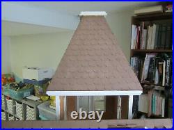 VTG 1960's LARGE HAND MADE WOOD DOLLHOUSE TOY DOLL VICTORIAN FARM HOUSE ANTIQUE