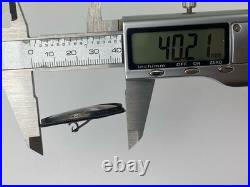 Victorian 1800's Sterling Silver Hand Painted Young Girl King Charles Dog Brooch