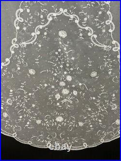 Victorian 19th C Hand Made Princess Lace Wedding Veil / Bridal