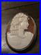 Victorian 900 Silver Case Hand Carved Shell Cameo Brooch Pendant, Pin Nice