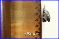 Victorian Antique 1870 Walnut Chest or Dresser, Hand Carved Pulls #30198