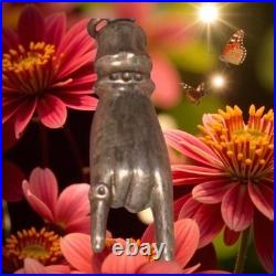 Victorian Antique Hand Jewel Ring Talisman Charm RARE Estate Heirloom Pendant