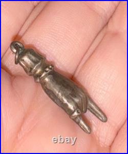 Victorian Antique Hand Jewel Ring Talisman Charm RARE Estate Heirloom Pendant