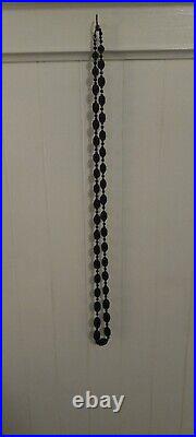 Victorian Black Mourning Necklace Hand Beaded Graduated Balls 50