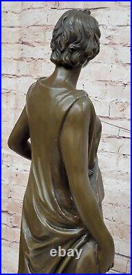 Victorian Classical Bronze Sculpture Minerva Athena Goddess Of War Hand Made