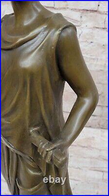 Victorian Classical Bronze Sculpture Minerva Athena Goddess Of War Hand Made