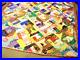 Victorian Crazy QUILT Masterpiece MCM Amish Embellished 77x67 Geometric Mod