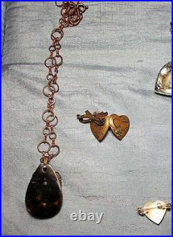 Victorian Faux Tortoiseshell Cameo1880 Hand Carved 1.5 Cameo Exquisite Necklace