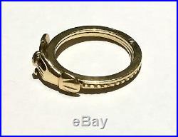 Victorian Fede Gimmel 14k 14Ct Yellow Gold Wedding Clasped hands betrothal Ring