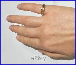 Victorian Fede Gimmel 14k 14Ct Yellow Gold Wedding Clasped hands betrothal Ring