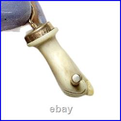 Victorian Figa Pendant Fob, Gold Fill Cap + Bale, Hand holding Rod, Closed Fist