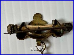 Victorian Figa Pendant Fob, Gold Fill Cap + Bale, Hand holding Rod, Closed Fist