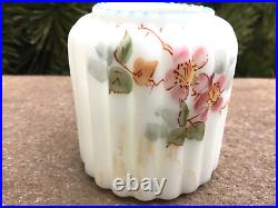 Victorian Glass Toothpick Holder Columned Ribs Patt. Smith Brothers 1890 Milk Gl