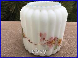 Victorian Glass Toothpick Holder Columned Ribs Patt. Smith Brothers 1890 Milk Gl