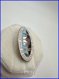 Victorian Gold Daughters Utah Hand Cart Pioneers LDS Brooch Pin VERY RARE Read