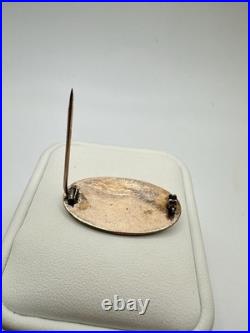 Victorian Gold Daughters Utah Hand Cart Pioneers LDS Brooch Pin VERY RARE Read