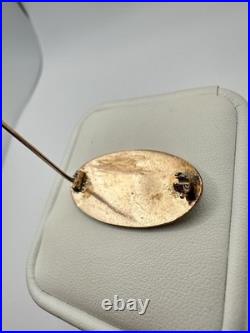 Victorian Gold Daughters Utah Hand Cart Pioneers LDS Brooch Pin VERY RARE Read