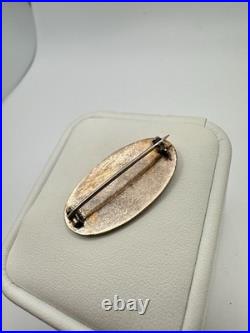 Victorian Gold Daughters Utah Hand Cart Pioneers LDS Brooch Pin VERY RARE Read