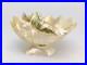 Victorian Hand Carved Conch Shell Basket Bowl Dish Mother of Pearl Antique
