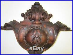 Victorian Hand Carved Solid Rosewood Ornamentation Antique (#5)