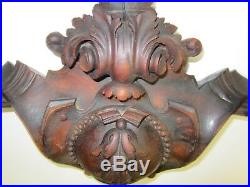 Victorian Hand Carved Solid Rosewood Ornamentation Antique (#5)