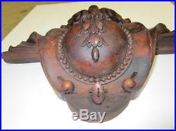 Victorian Hand Carved Solid Rosewood Ornamentation Antique (#5)