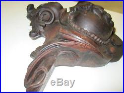 Victorian Hand Carved Solid Rosewood Ornamentation Antique (#5)