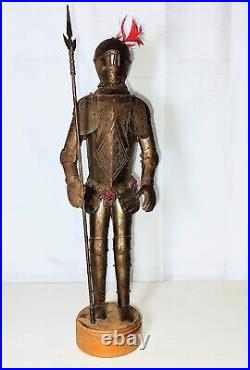 Victorian Hand Forged Suit Of Armor Knight Figure Partial Articulating