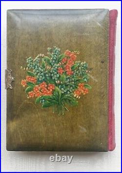 Victorian Hand Painted Album for Cartes de Visite 1880's Unused