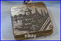 Victorian Hand Woven Hair Mourning Watch Fob With Gold Fill Ends 12 3/4 Long