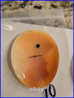 Victorian Loose Hand Carved large Shell Cameo For Brooch Pendant diamond 10