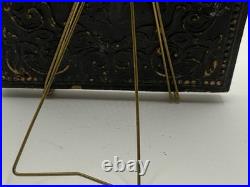 Victorian Shell Cameo Brooch Hand Carved Scene in Gilt Velvet Frame c1840-1870