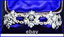 Victorian Sterling Silver Enamel Daffodil Brooch Antique Petite Floral Pin Vtg